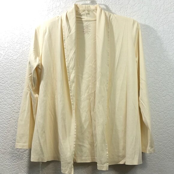 L.L. Bean Open Front Knit Cardigan - Picture 1 of 4